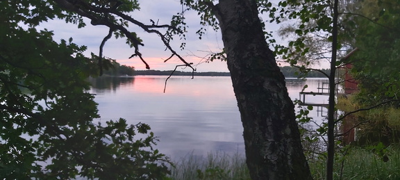 Der See Helgasjön bei Växjö